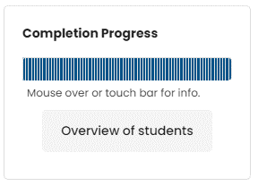 Moodle - Completion Progress Block - Overwhelming